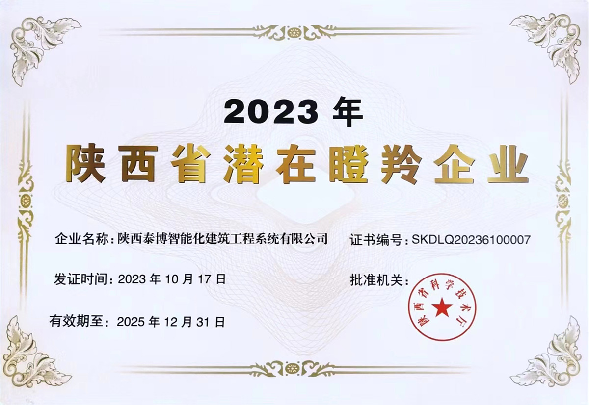 陜西省潛在瞪羚企業(yè)